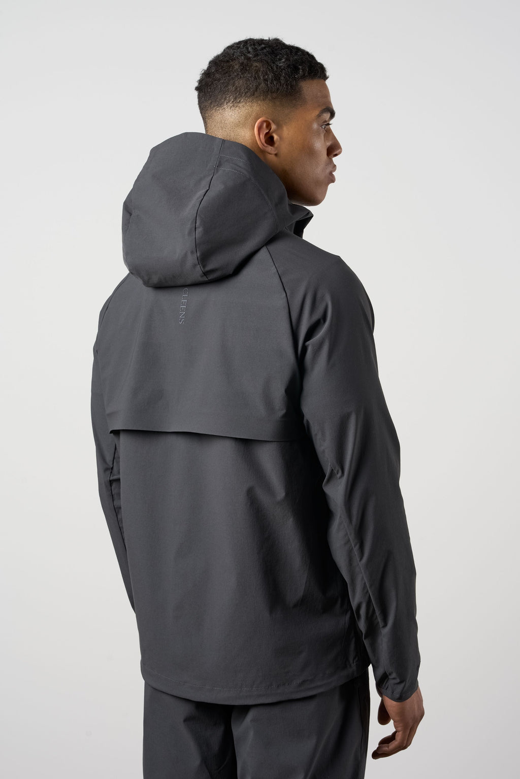 Woven Tech Windrunner Jacket Charcoal