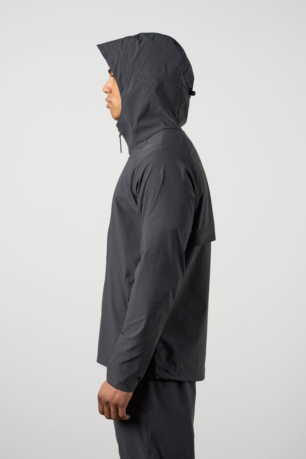 Woven Tech Windrunner Jacket Charcoal