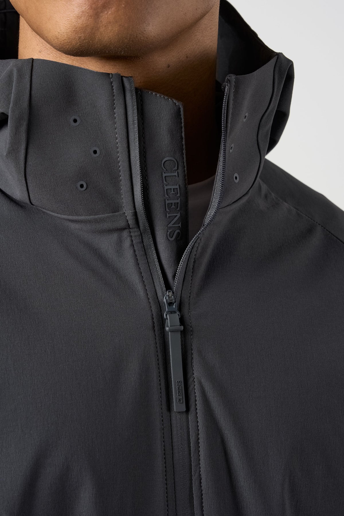 Woven Tech Windrunner Jacket Charcoal