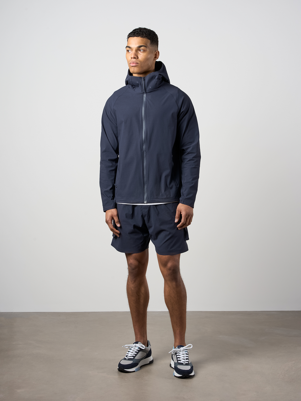Woven Tech Windrunner Jacket Navy