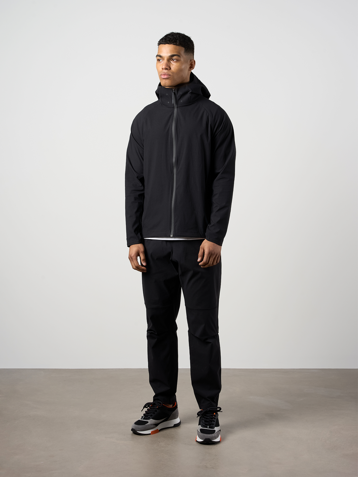 Woven Tech Track Pants Black