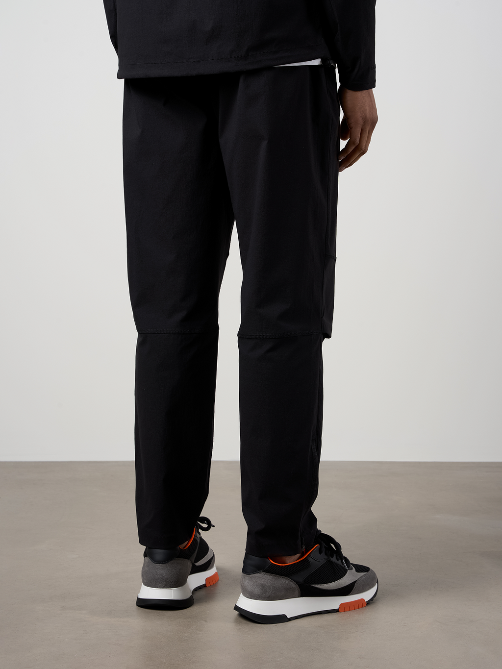 Woven Tech Track Pants Black