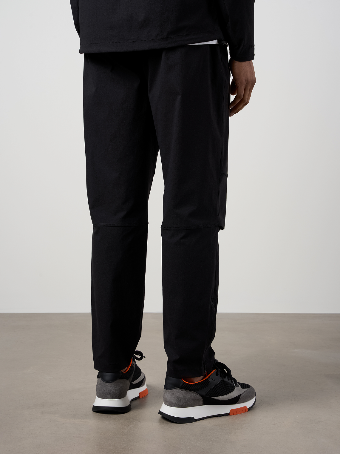 Woven Tech Track Pants Black