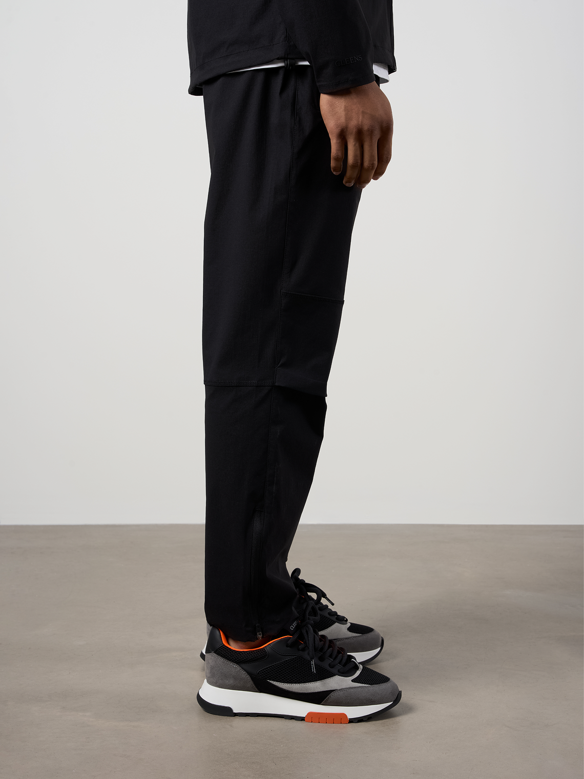 Woven Tech Track Pants Black