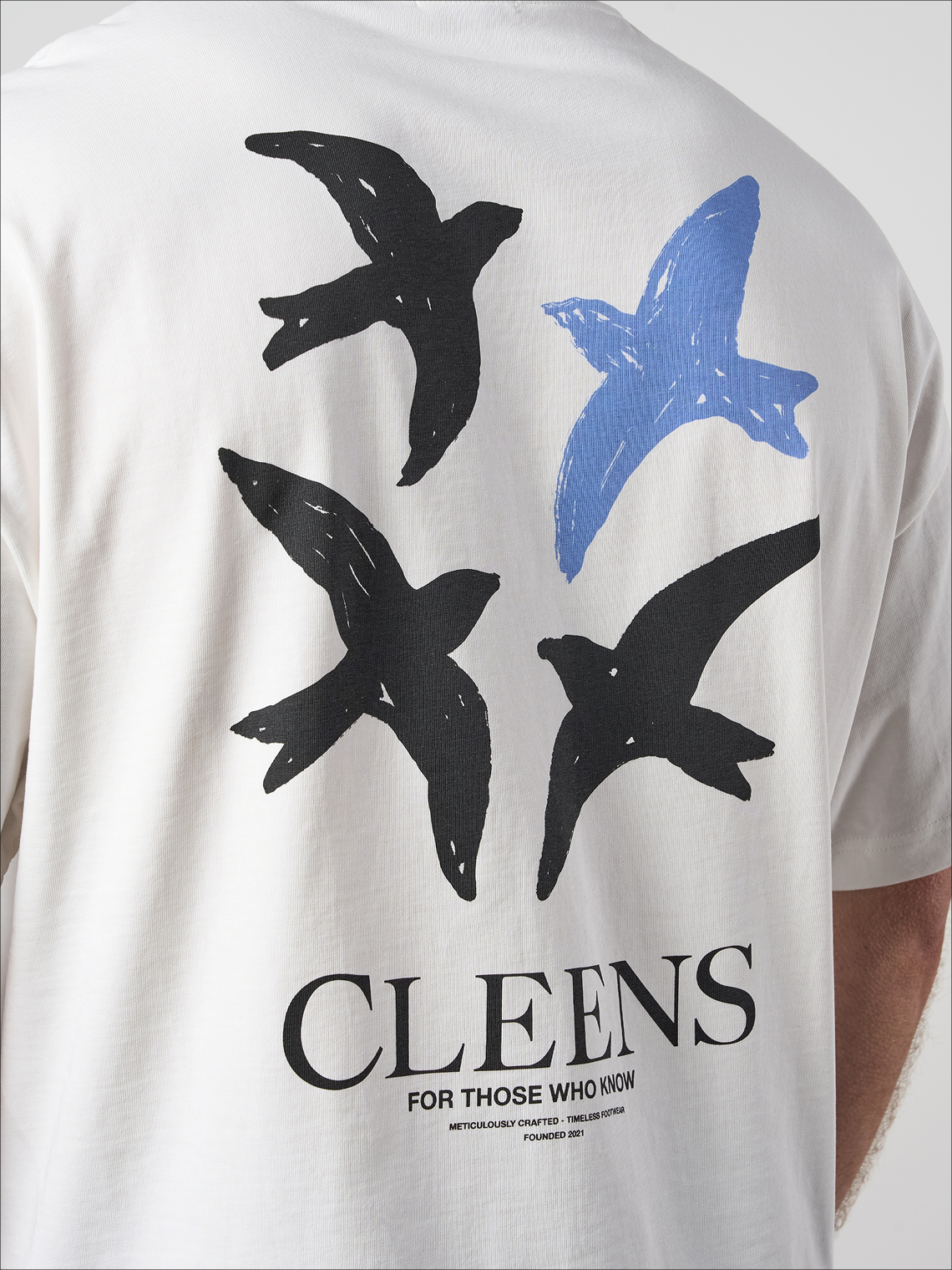 Bird Graphic T-shirt Off White