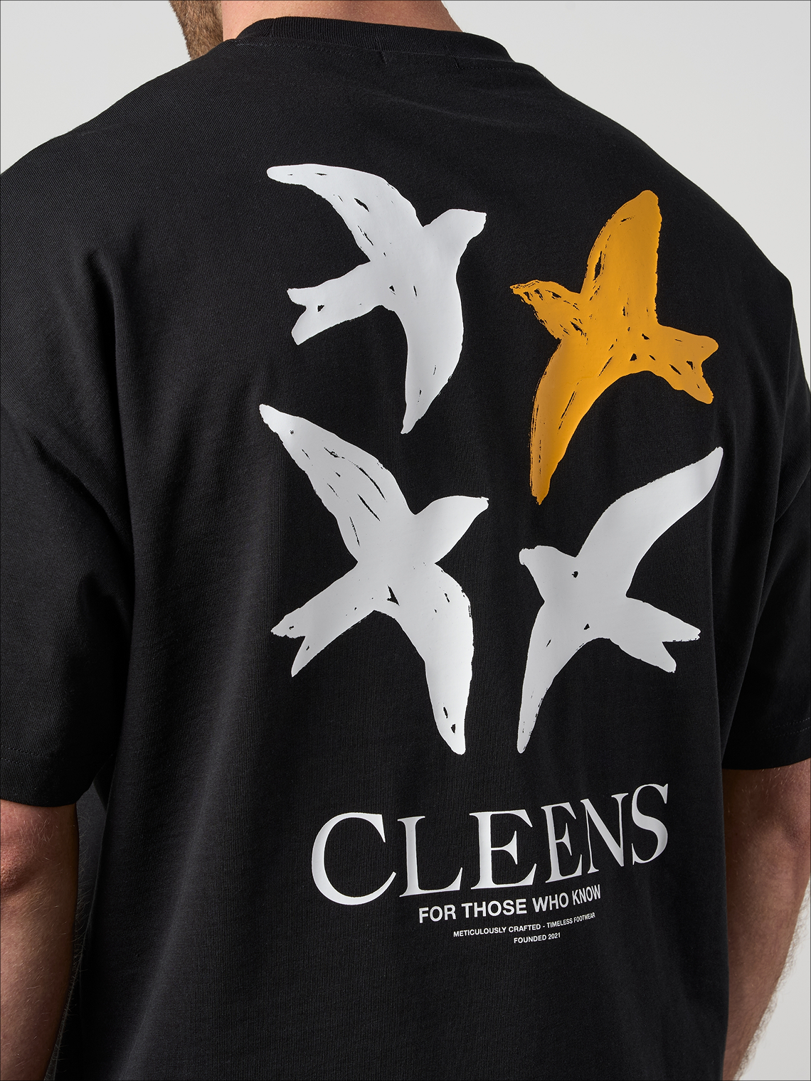 Bird Graphic T-shirt Black