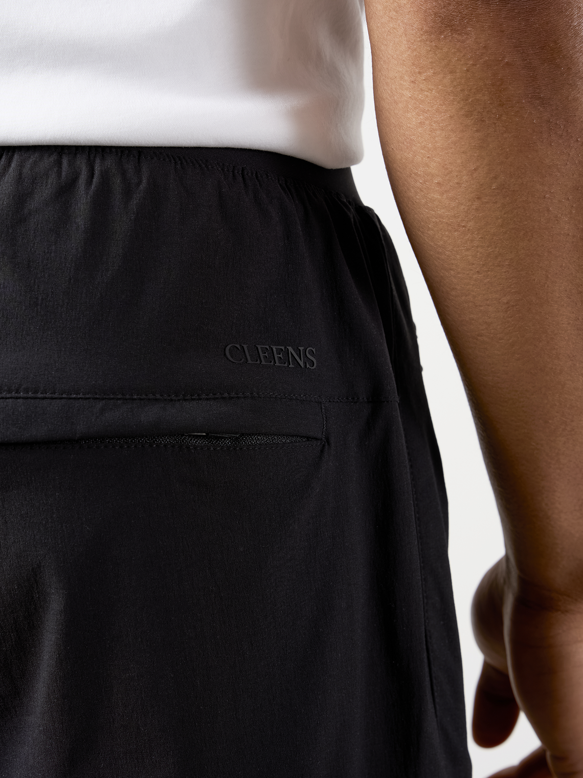 Woven Tech Track Pants Black