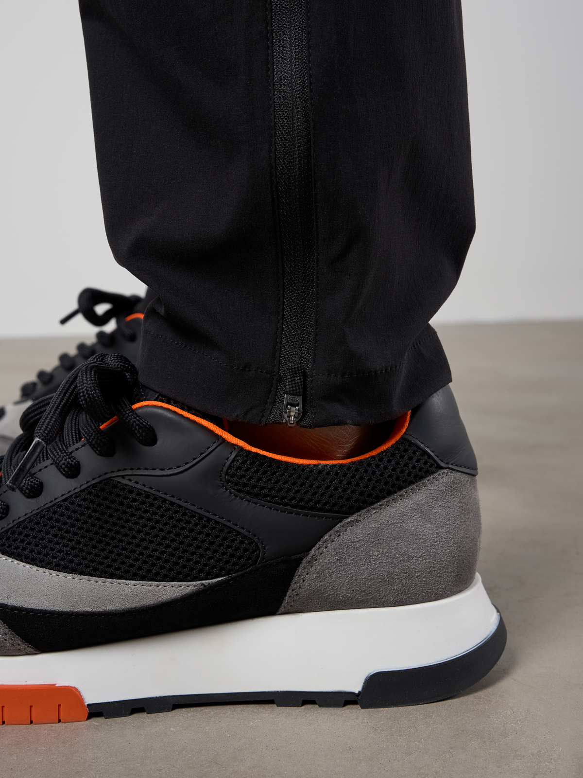 Woven Tech Track Pants Black