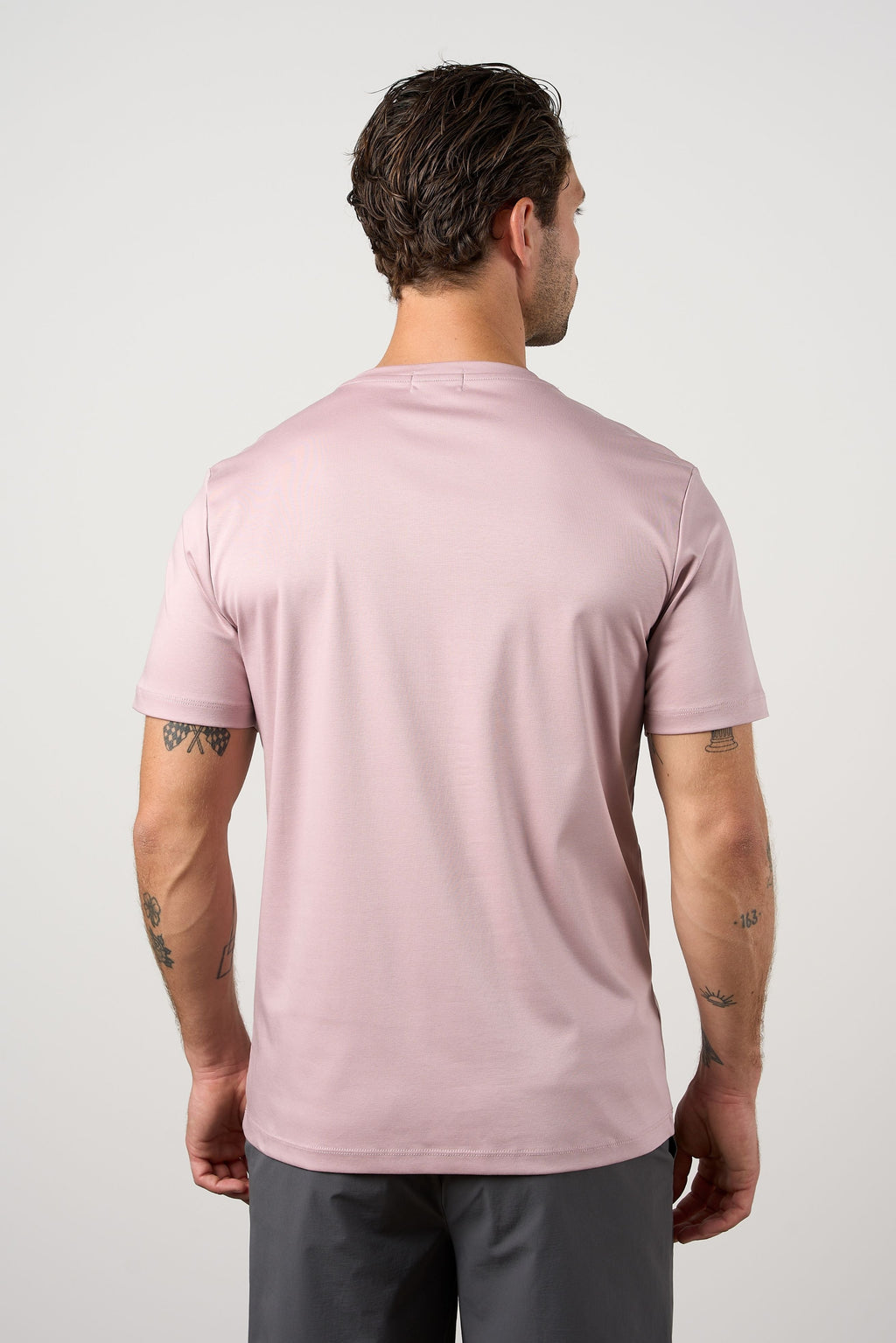 Mercerised Cotton T-shirt Lilac