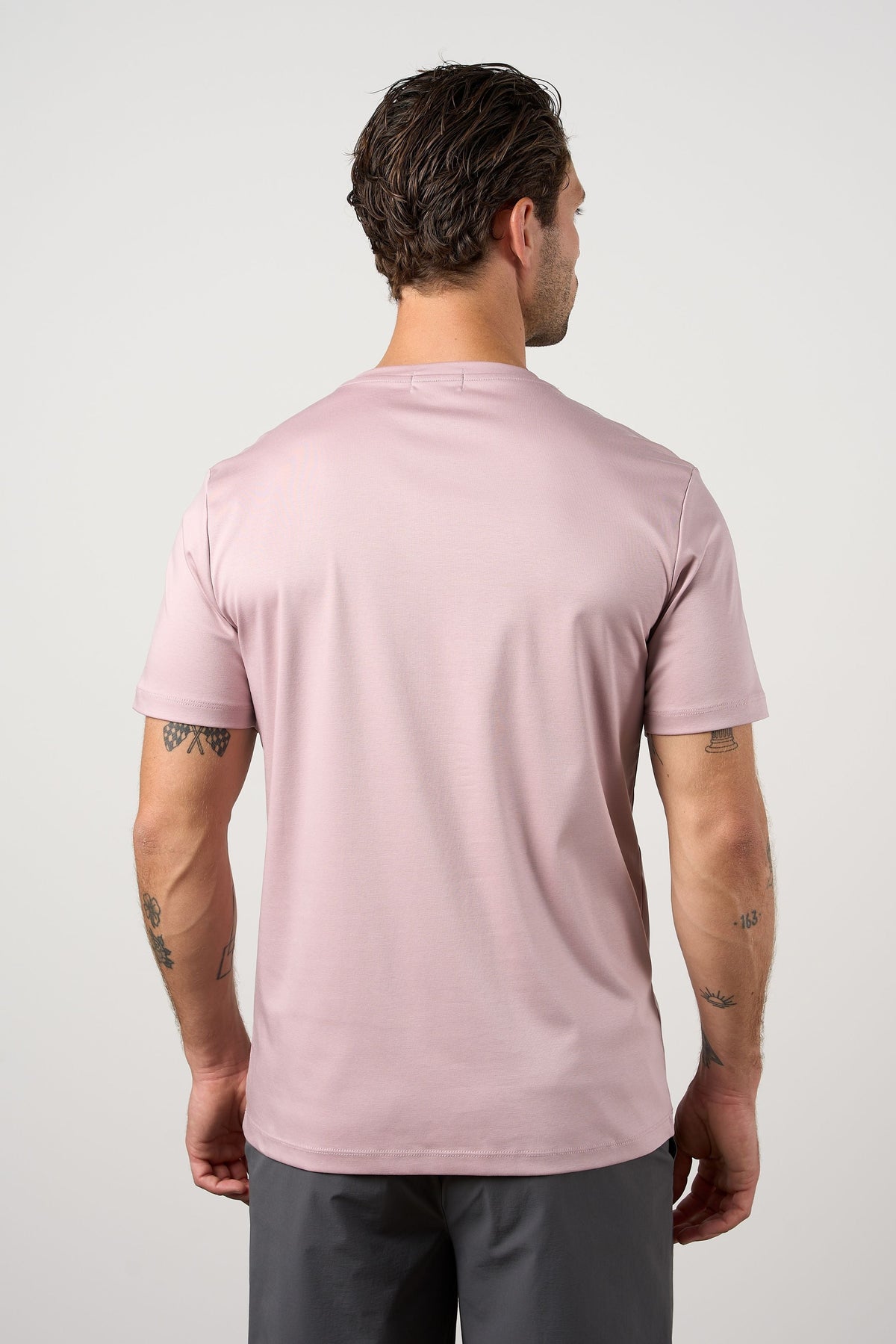 Mercerised Cotton T-shirt Lilac