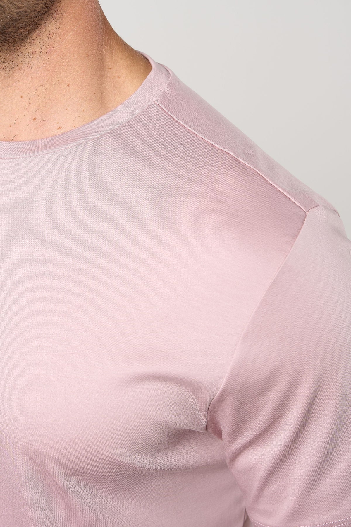 Mercerised Cotton T-shirt Lilac