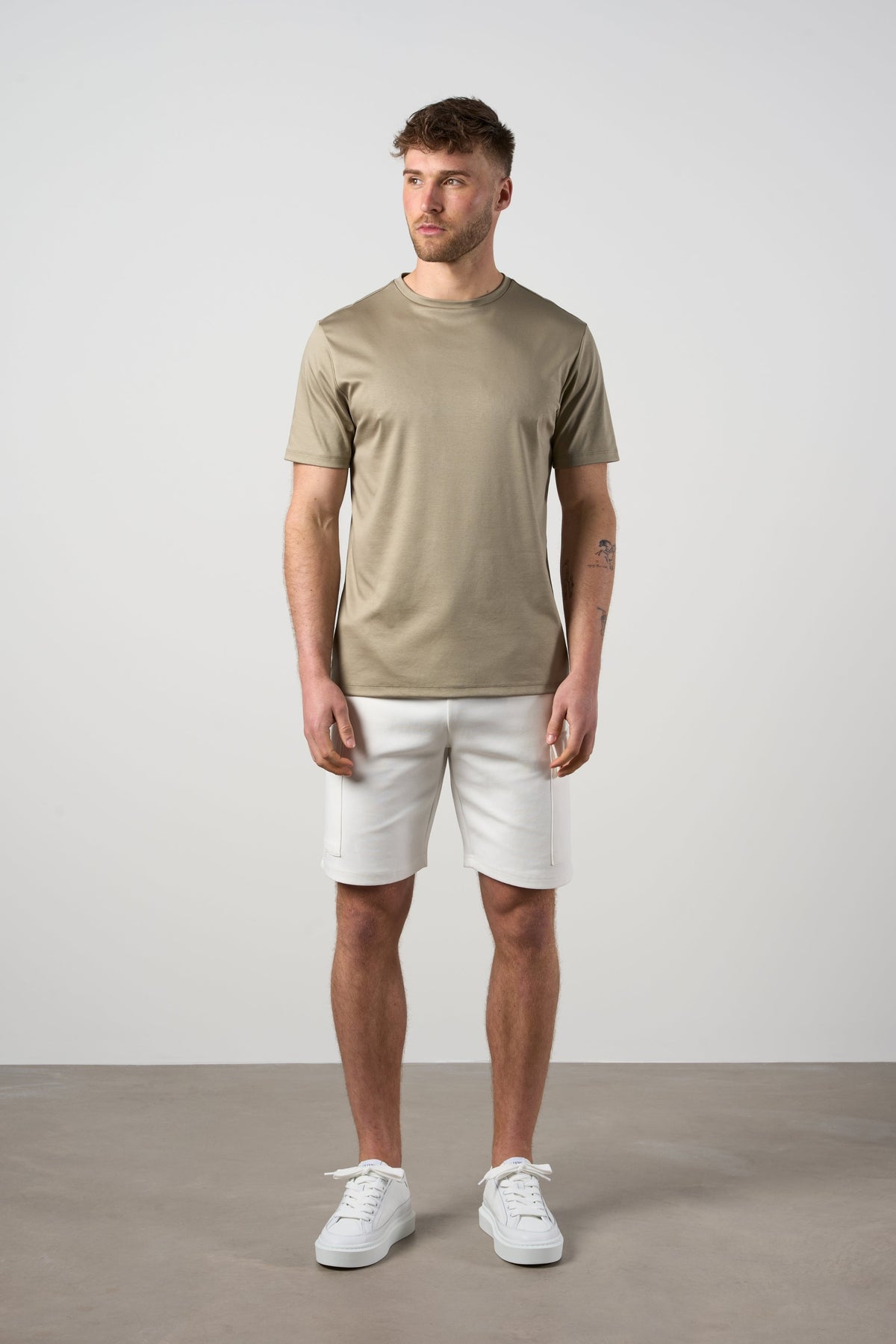 Mercerised Cotton T-shirt Sage