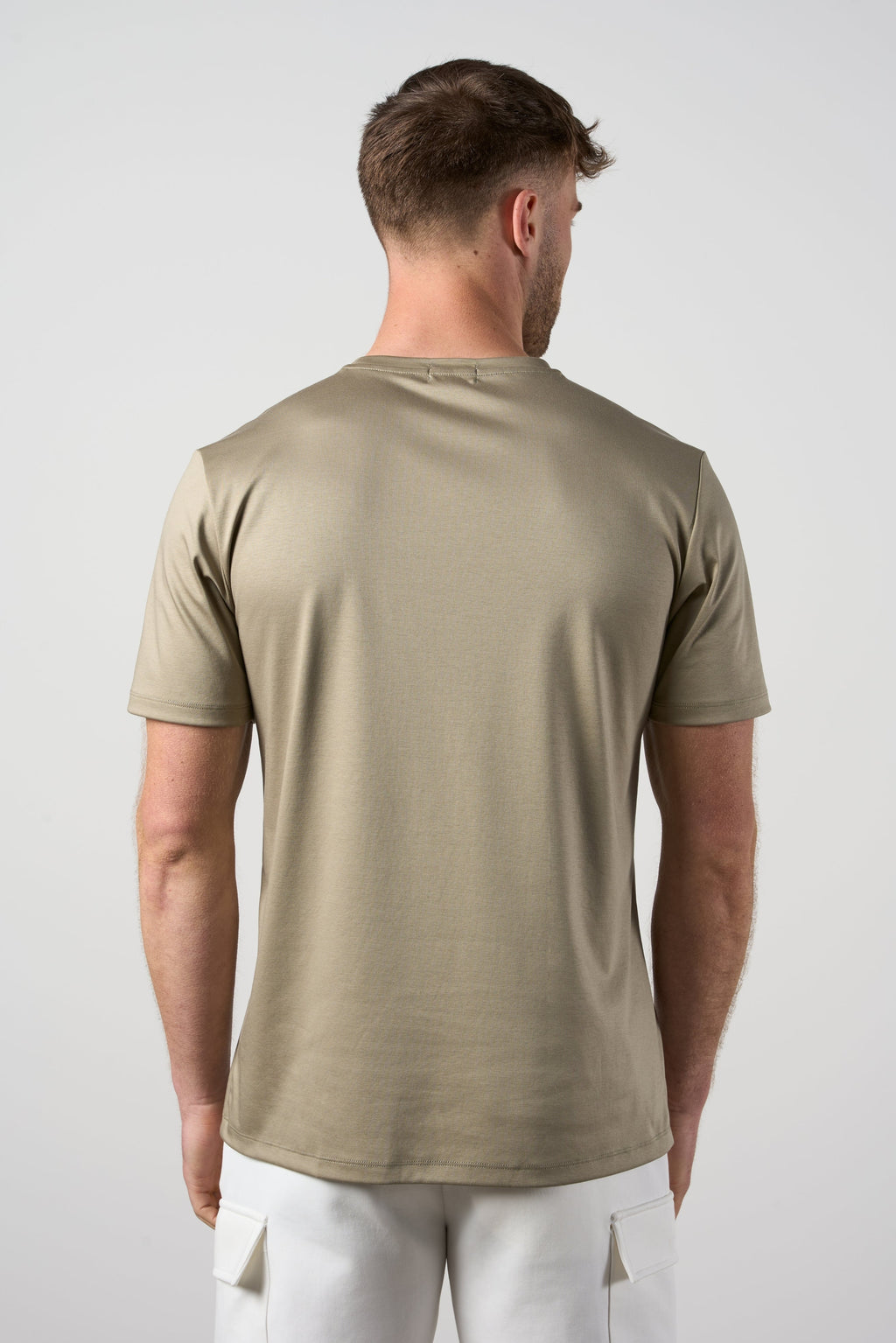 Mercerised Cotton T-shirt Sage