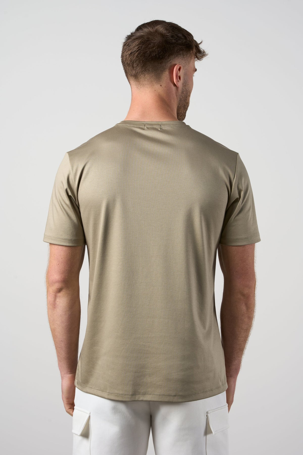 Mercerised Cotton T-shirt Sage