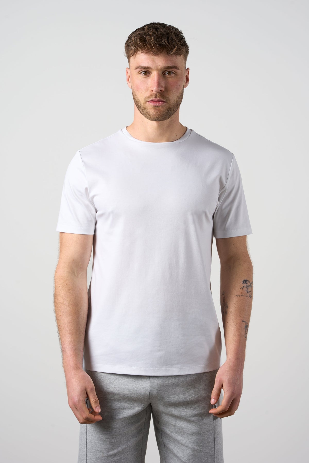 Mercerised Cotton T-shirt White