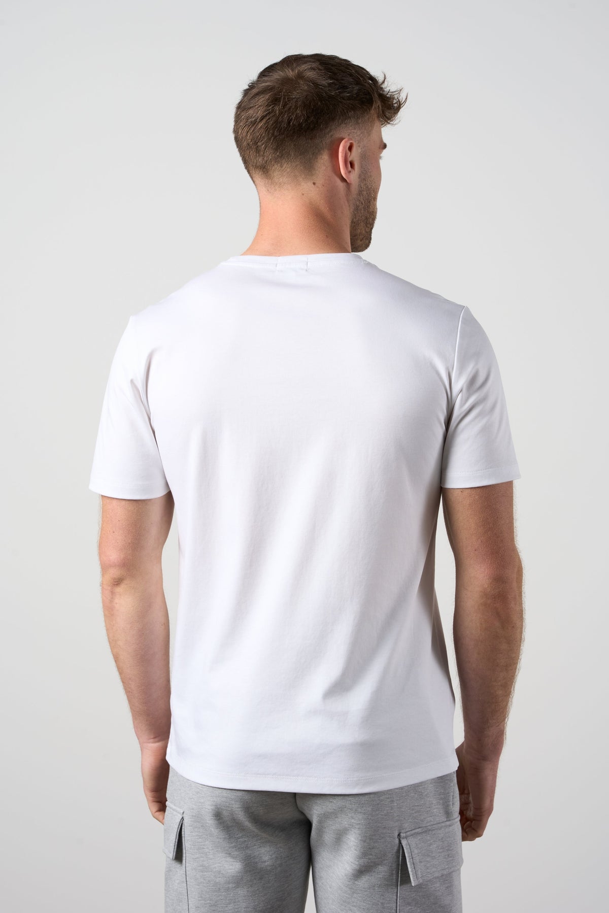 Mercerised Cotton T-shirt White
