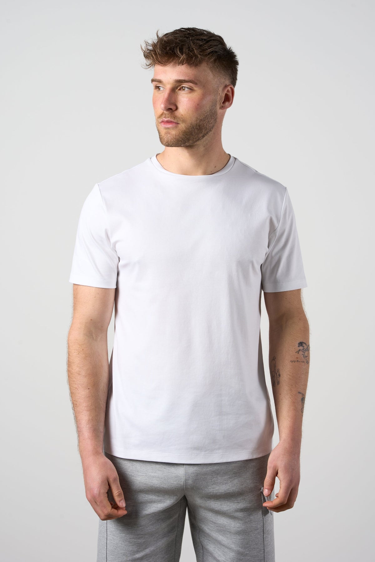 Mercerised Cotton T-shirt White