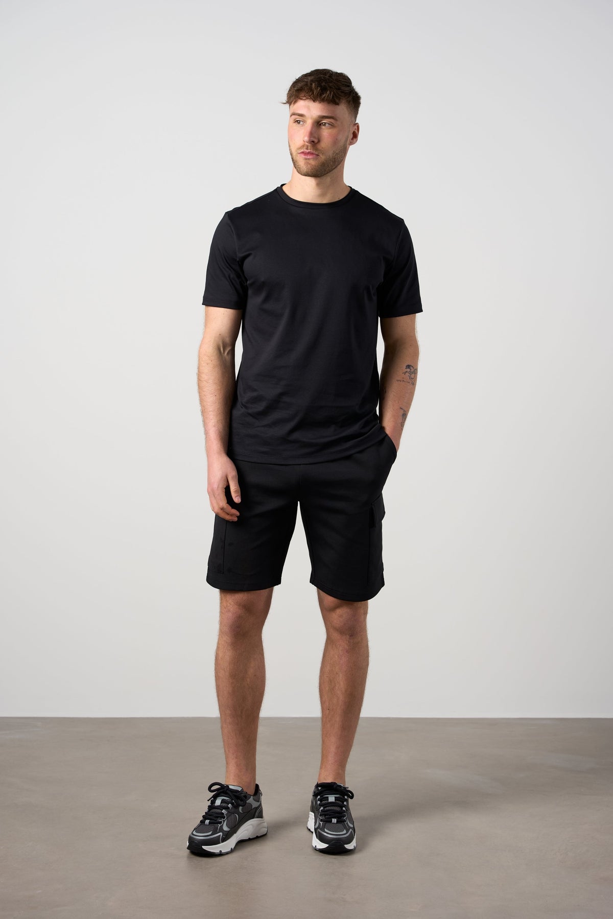 Mercerised Cotton T-shirt Black