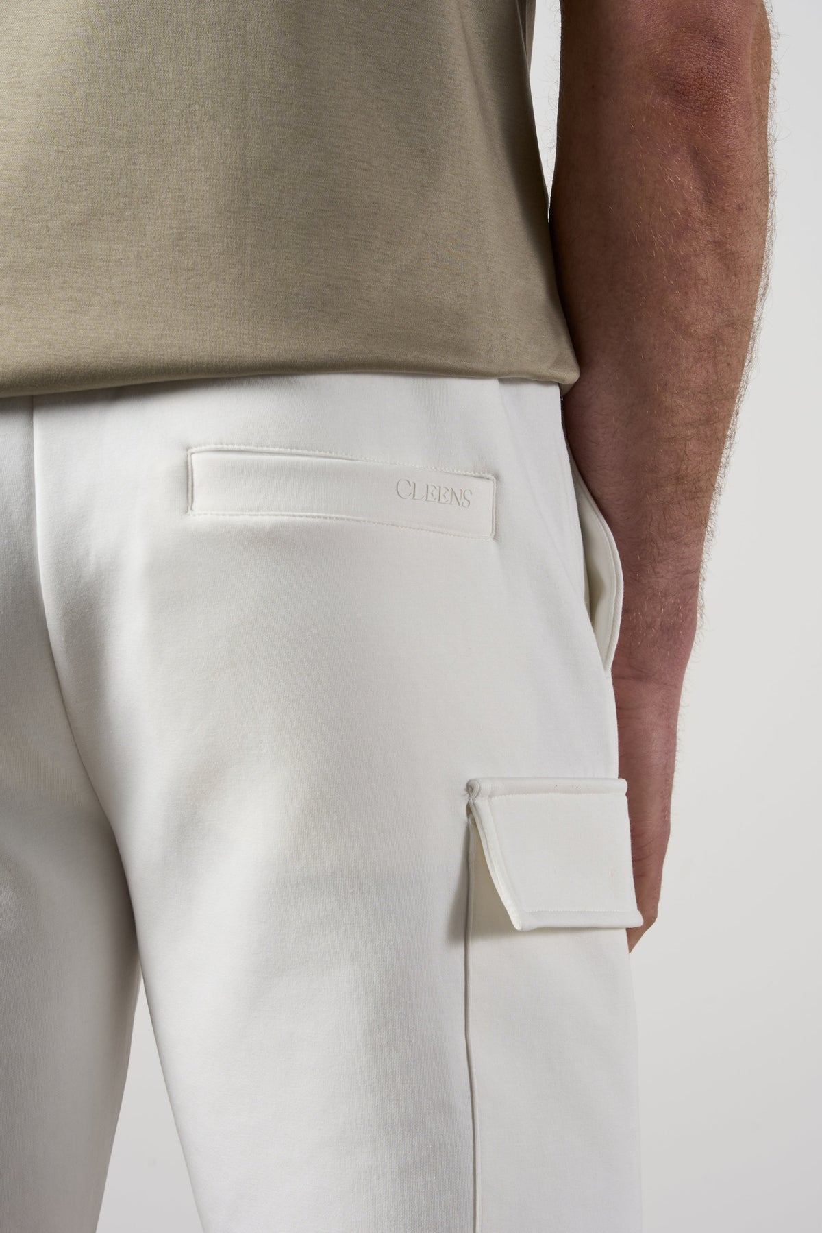 Tech Interlock Shorts Off White