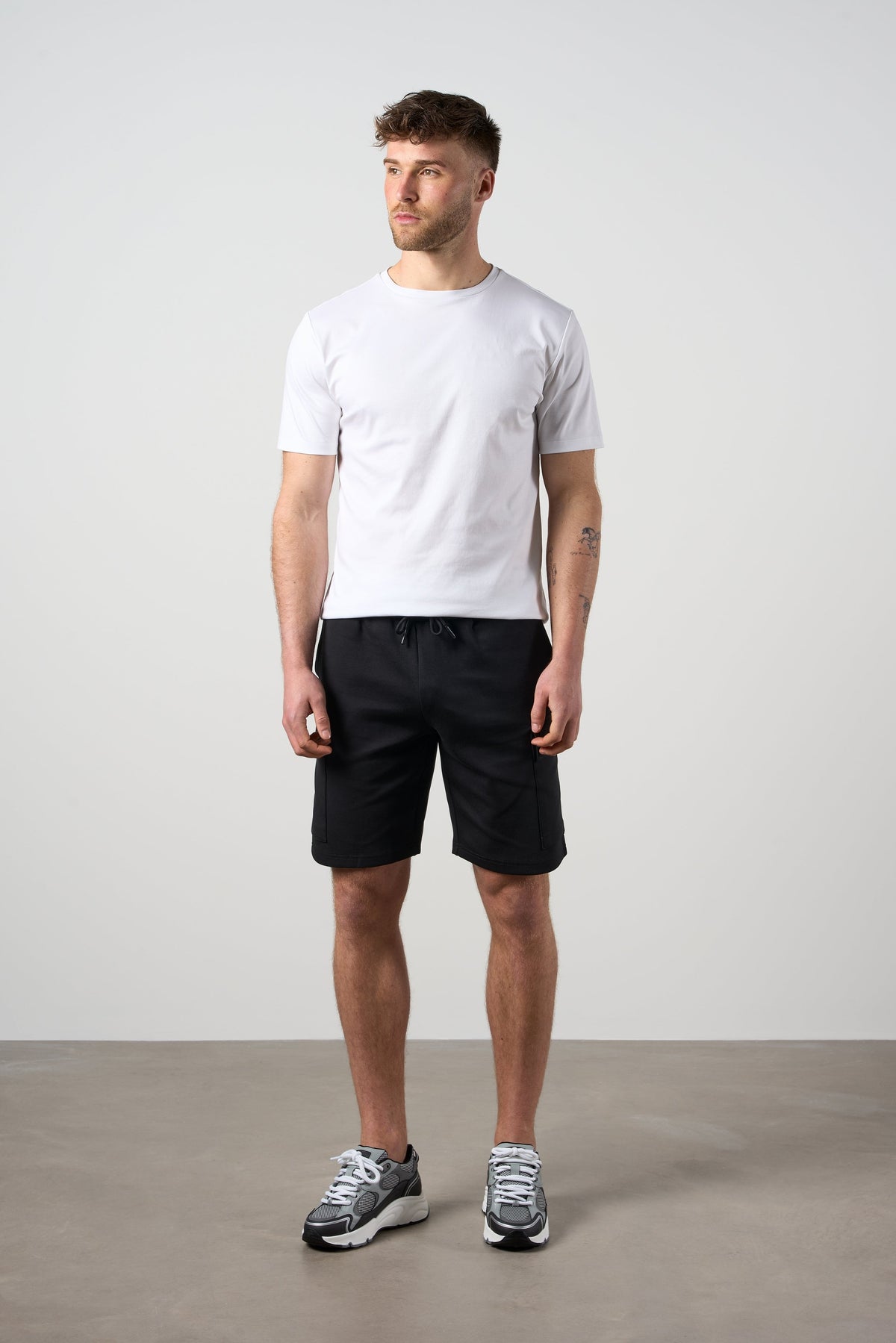 Tech Interlock Shorts Black