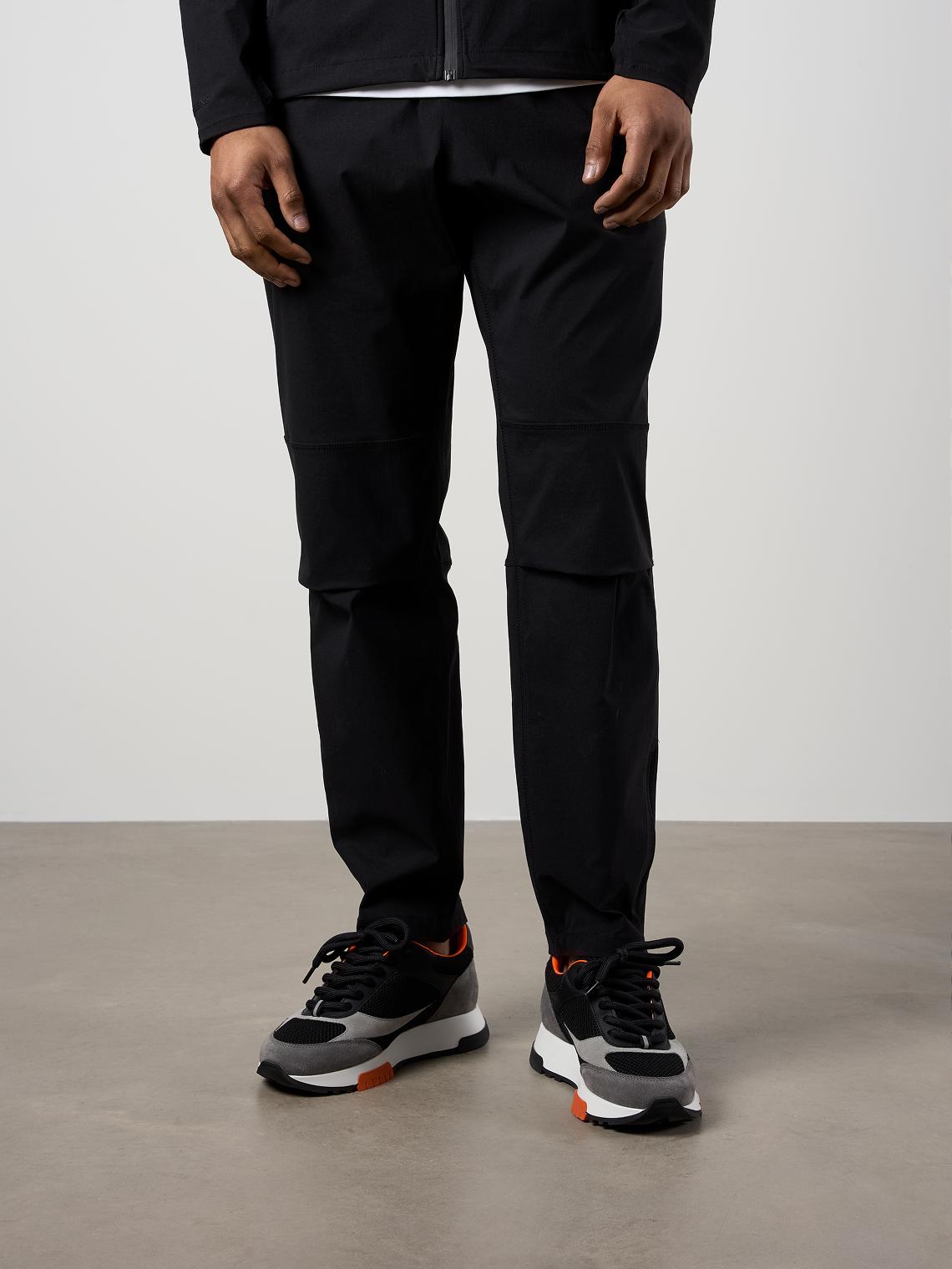 Woven Tech Track Pants Black