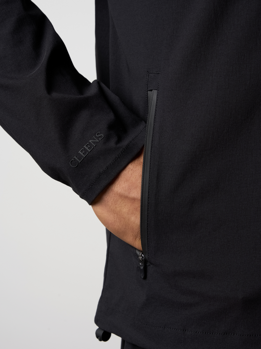 Woven Tech Windrunner Jacket Black