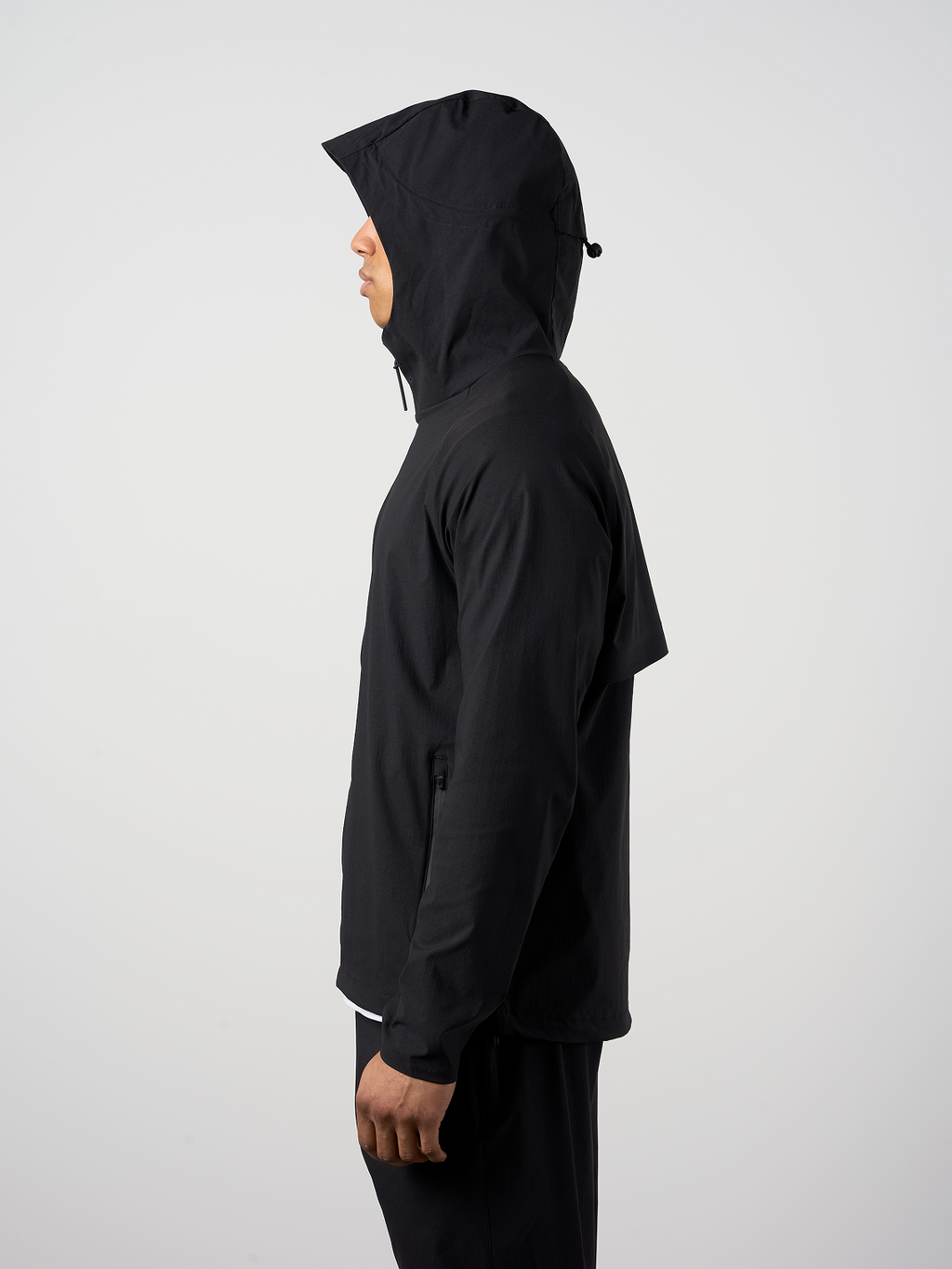 Woven Tech Windrunner Jacket Black