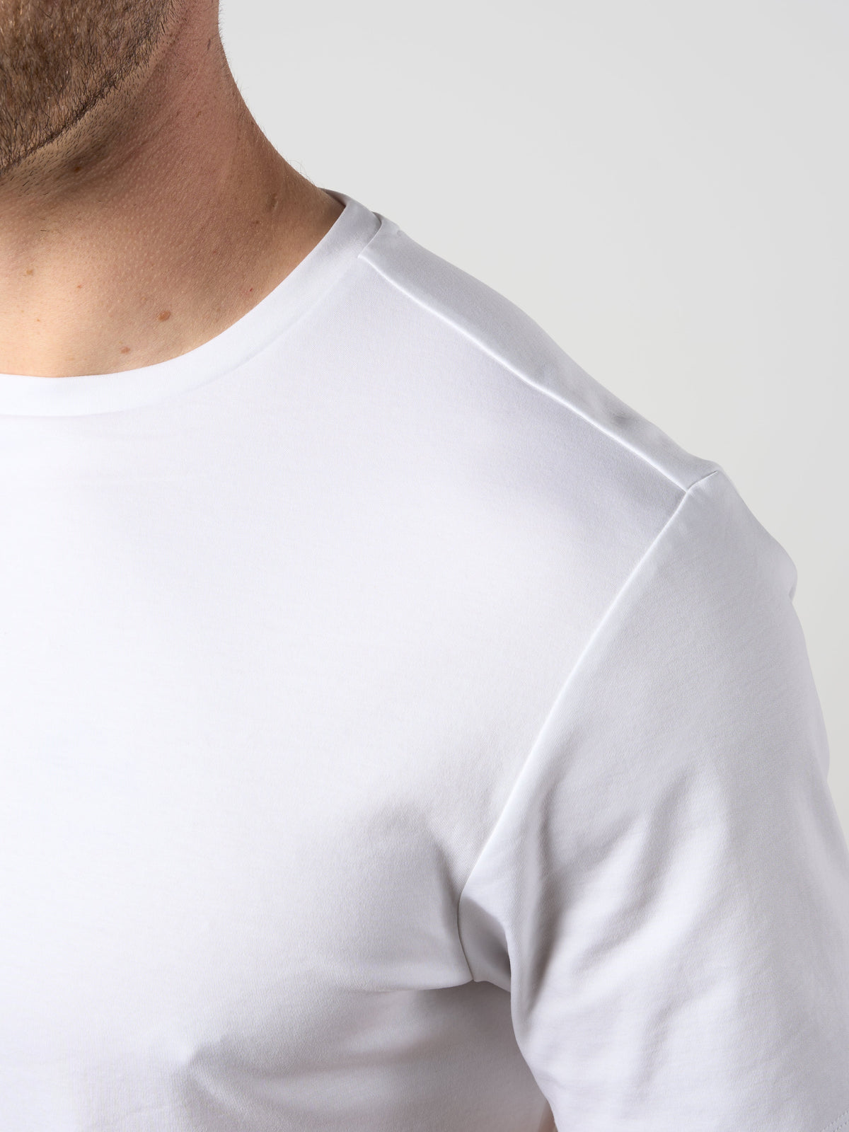Mercerised Cotton T-shirt White