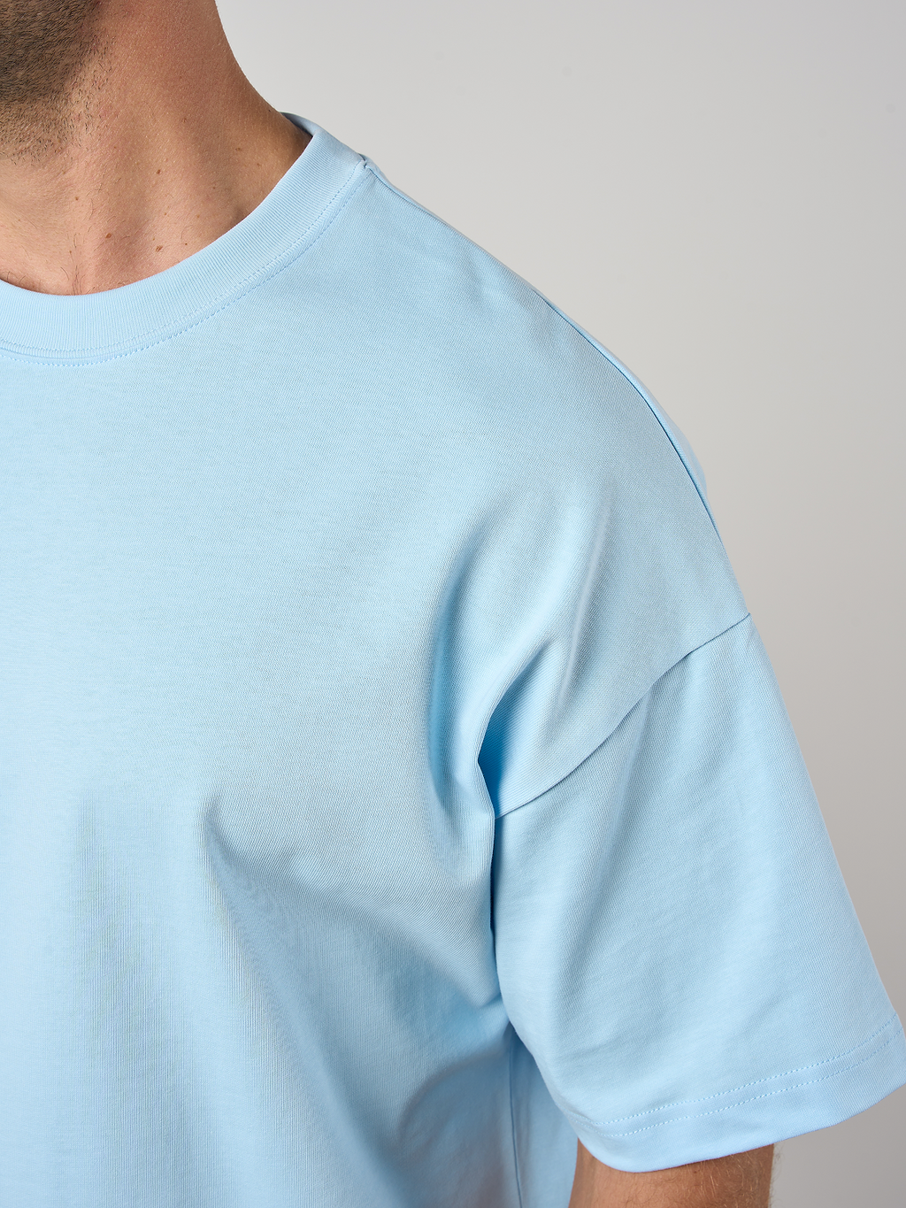 Relaxed Cotton T-Shirt Sky Blue