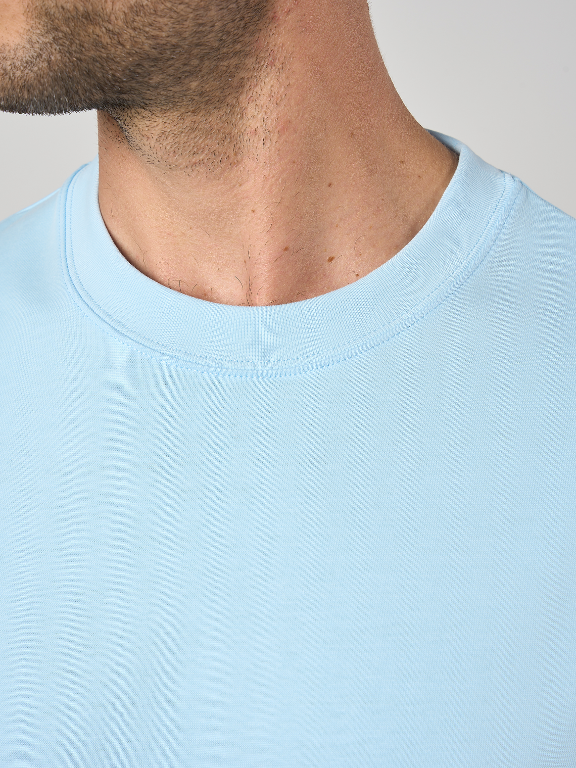 Relaxed Cotton T-Shirt Sky Blue