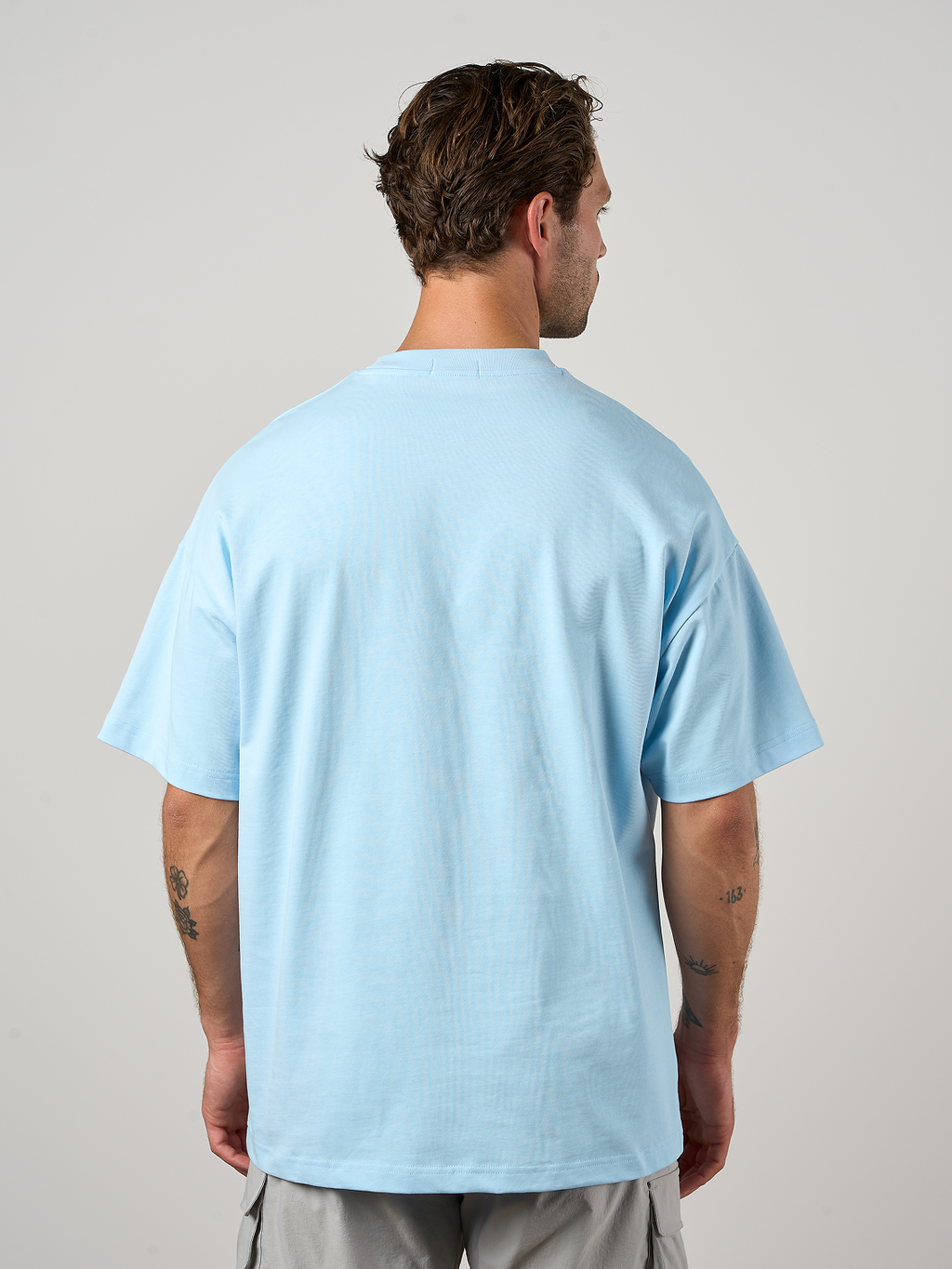 Relaxed Cotton T-Shirt Sky Blue