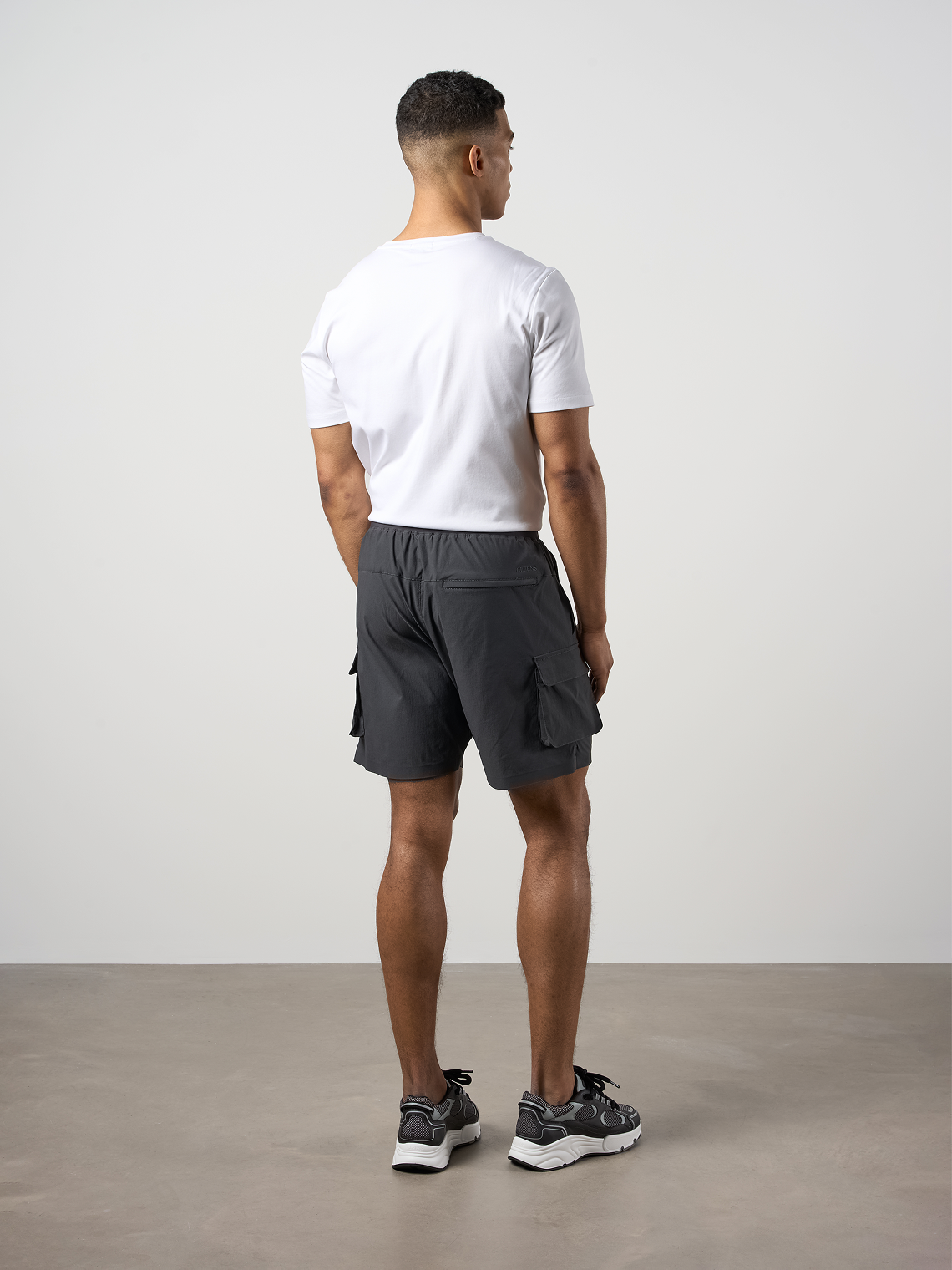 Woven Tech Shorts Charcoal