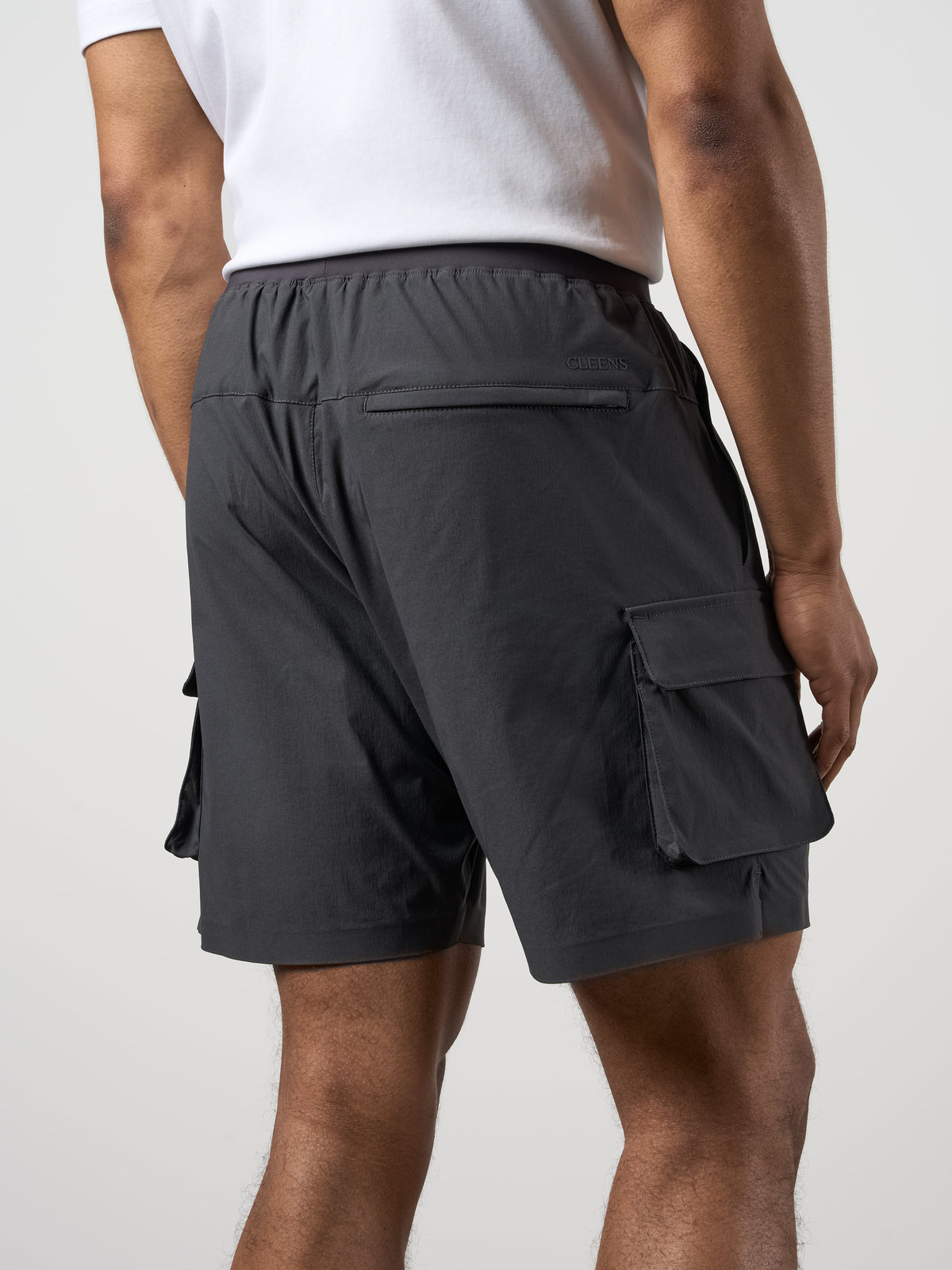 Woven Tech Shorts Charcoal