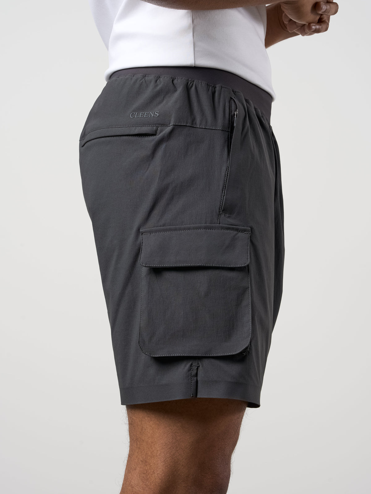 Woven Tech Shorts Charcoal