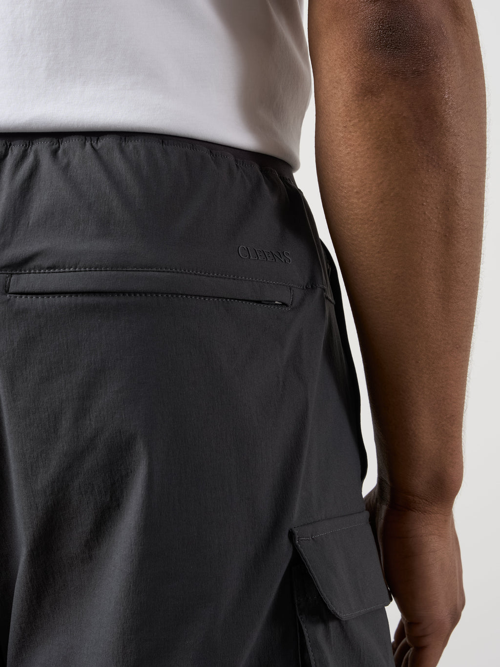 Woven Tech Shorts Charcoal