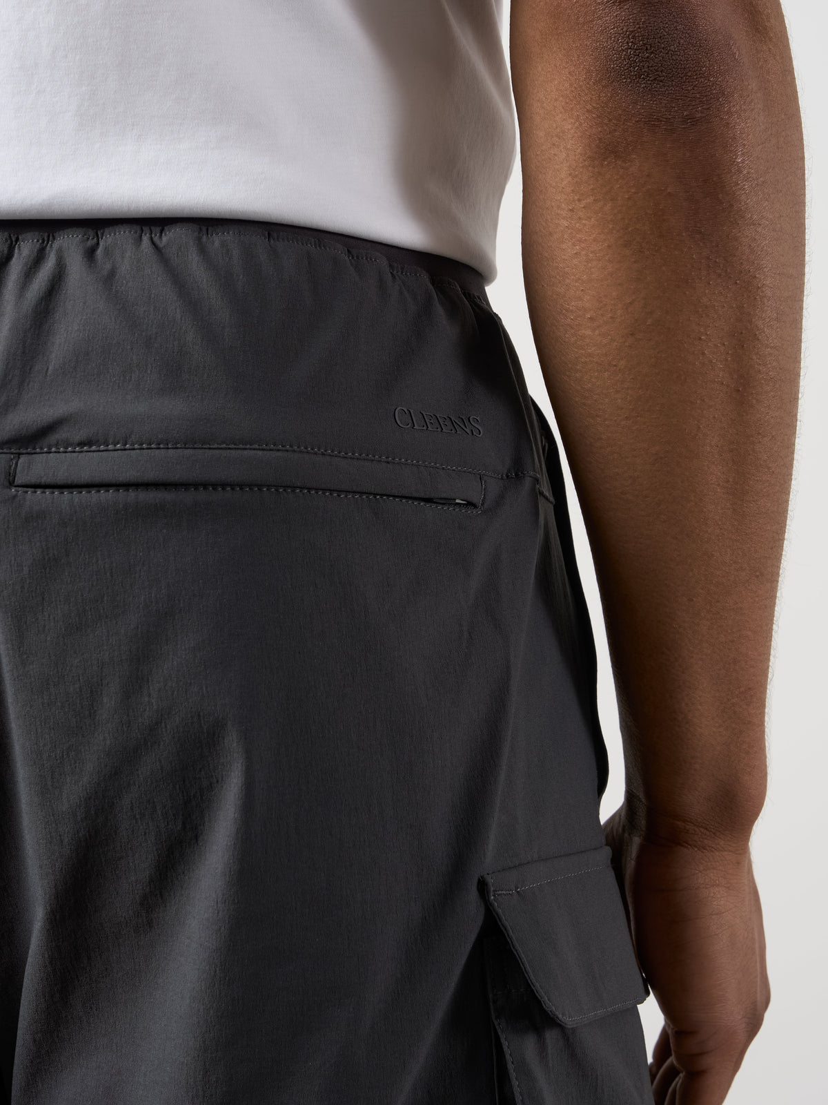 Woven Tech Shorts Charcoal