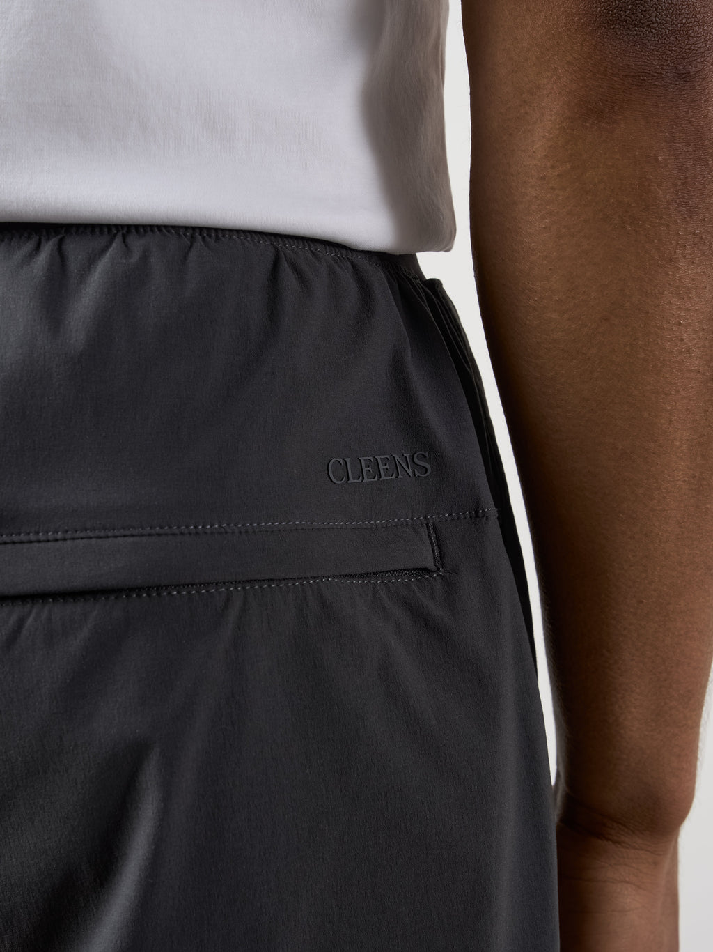 Woven Tech Track Pants Charcoal